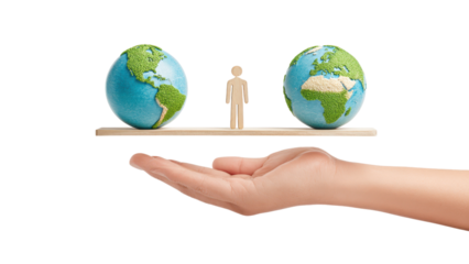 Balancing the World: Global Equality Concept with Globes