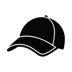 Baseball Cap Curved Brim Icon Vector Illustration
