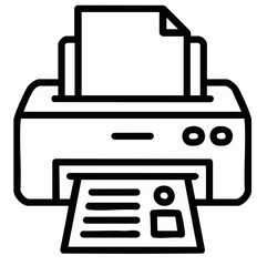 printer icon vector illustration