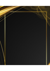 Luxury gold and black background vector invitation card. Design card template for wedding, birthday, party, celebration, birthday. Save the date, greeting card, poster