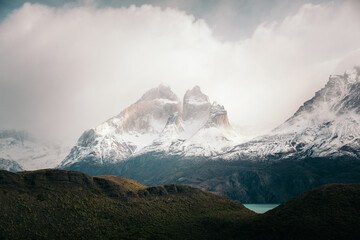 Breathtaking view of Torres del Paine peaks