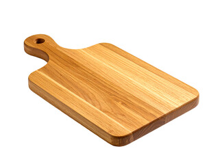 Wooden cutting board kitchen cooking food preparation serving chopping block on transparent background