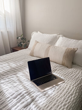 Laptop on Bed