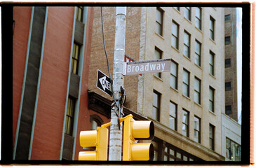 Broadway street sign in New York