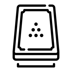 billiard line icon
