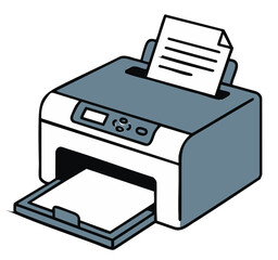 printer icon vector illustration