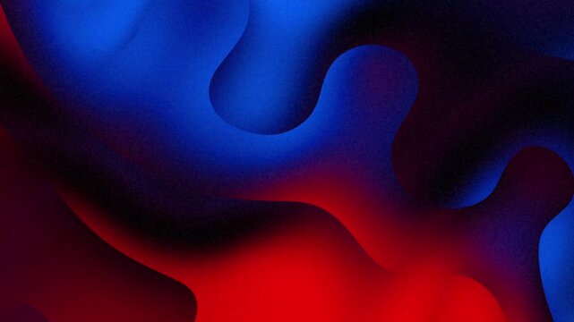 Abstract Fluid Dynamics Red Blue Swirls Background Motion.