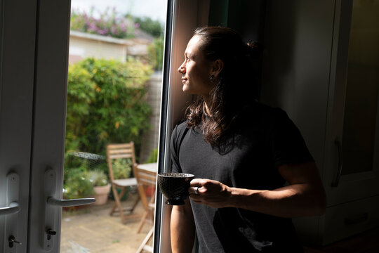 Warm Morning Tea Break by the Kitchen Window