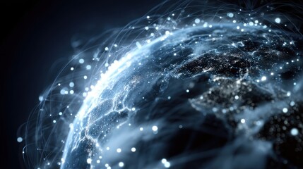 Earth network graphic