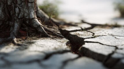 Cracked earth roots