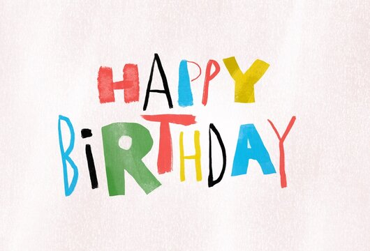 “Happy birthday” card 