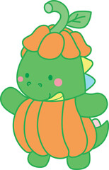 Illustrations halloween theme of cute Dinosaur character. Dinosaur 

