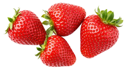 Fresh Ripe Strawberries with Green Leaves 4.