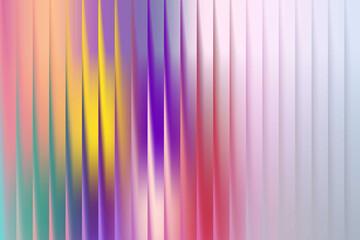 Abstract textured background with vertical wavy stripes in vibrant pastel colors and soft light effects