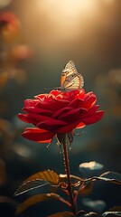 ผีเสื้อกับดอกไม้