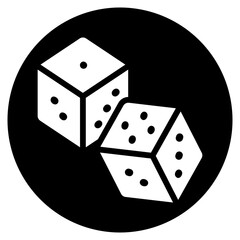 dices glyph icon