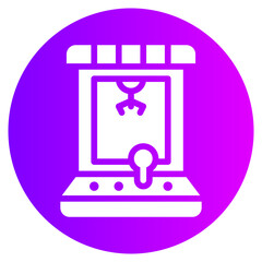 claw machine gradient icon