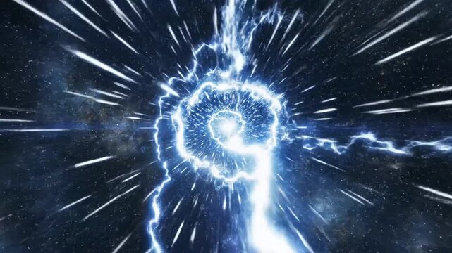 Cosmic Energy Blast A swirling vortex of space