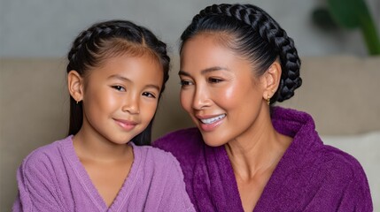 Capturing Joyful Moments Between a Mother and Her Daughter in a Minimal Loft Setting
