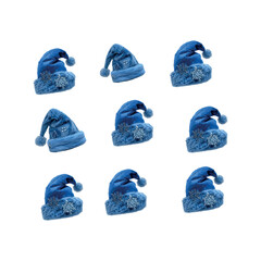 blue cap isolated on white