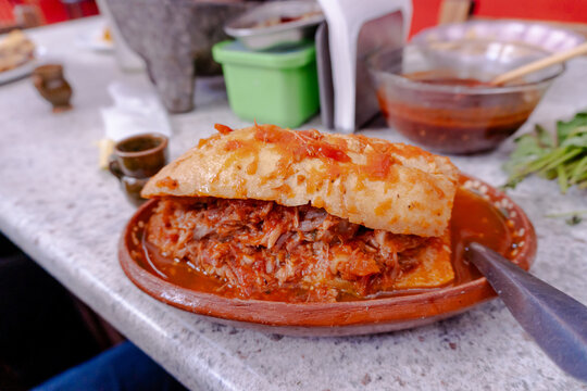 Torta ahogada delicious mexican street food in guadalajara