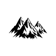Obraz premium Mountain Peaks Silhouette