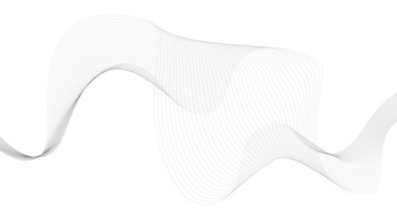 Abstract wave element for design. Digital frequency track equalizer. Stylized line art background. Vector illustration.