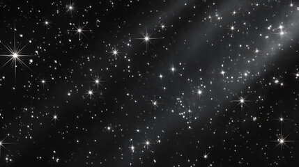 Fototapeta premium A captivating view of a star filled night sky with bright stars and dark nebula clouds