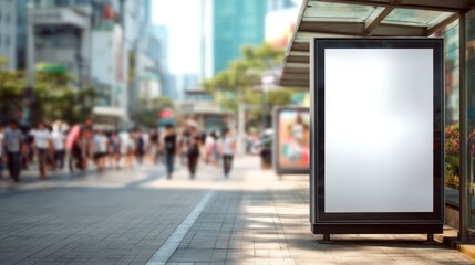 Blank advertisement billboard