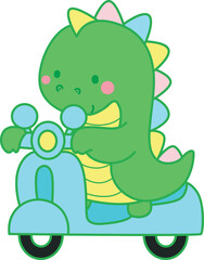 Illustrations of cute Dinosaur character clip art for children. Dinosaur 