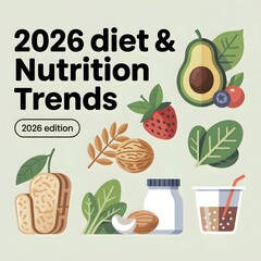 Diet and Nutrition Trends in 2026 with Fruits and Vegetables Concept