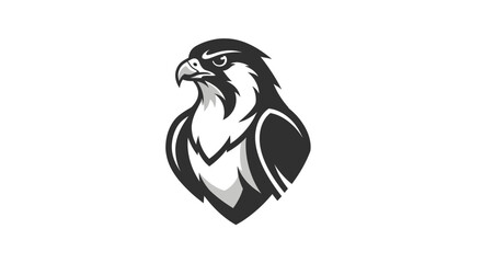 Bold eagle illustration against white background for design and branding