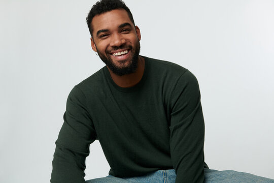 Portrait of a young fashionable afro man 