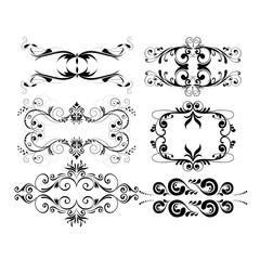 set of decorative elements for design