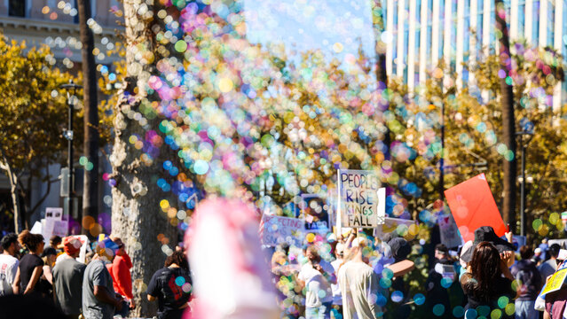 Colorful Protesters 