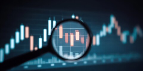 A quiet analysis chamber reads financial indicators where enhancement brightens performance detail and predicts how profit will increase with every measured turn of the shifting rate chart