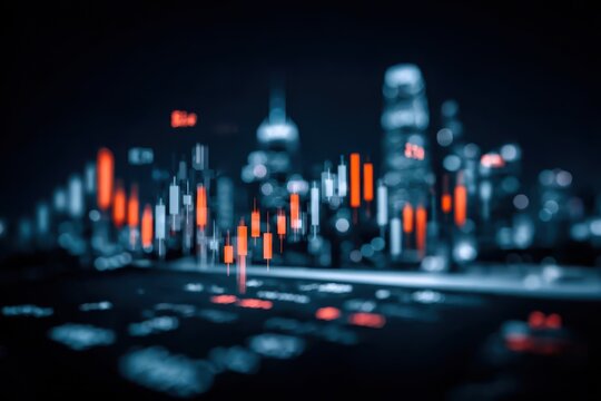 A silent research panel reviews financial information enhanced by visual enhancement that supports performance and predicts how profit could increase when the active rate signals transform the chart