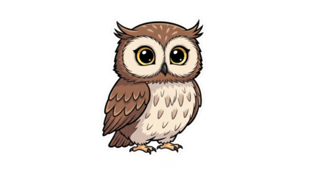 Wideeyed owl watches from darkness