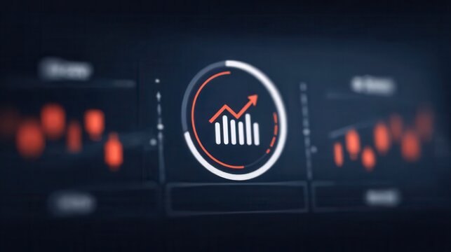 A refined monitoring studio where strategy anchors procurement while a rising chart shows future precision supported by performance evaluation enhancing every statistic into success