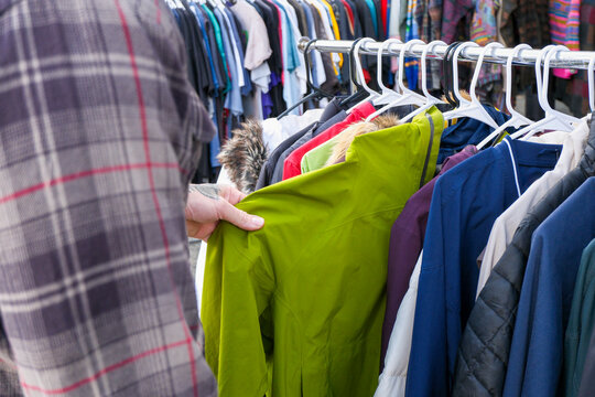 anonymous man shopping