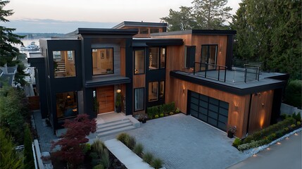 Close up of a computer motherboard shining with light like a futuristic city interior at night