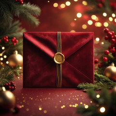 christmas tree and invitation