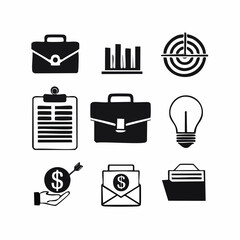 Business and Finance Vector Icons Collection for Professional Design