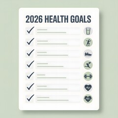 2026 health resolution checklist for active lifestyle and wellness plan list