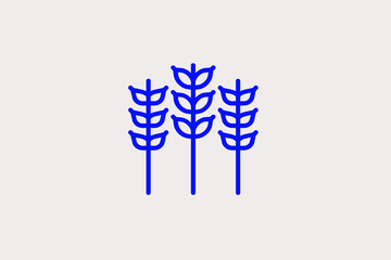 grains illustration in line style design. Vector illustration.