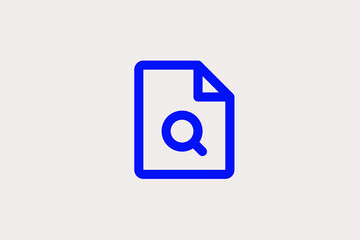 search document illustration in line style design. Vector illustration.