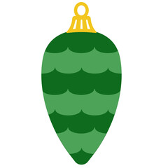 green christmas ball