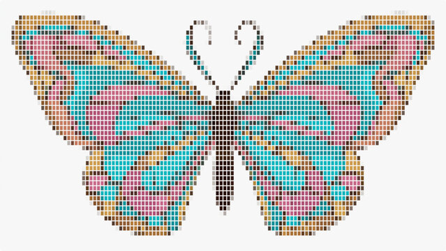 Morpho butterfly with light background.