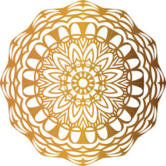 Mandala Design in Gold on Deep Blue Background for Elegant Decorative Artwork