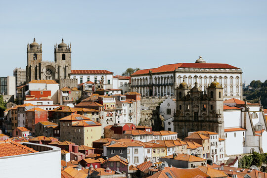 Porto's cathedral and skyline with historic architecture